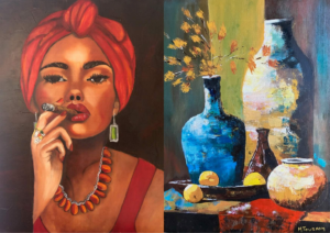 exposition peinture art vigne restaurant sortie var