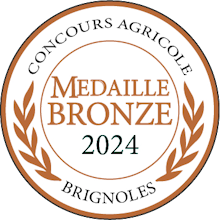 médaille bronze Brignoles vins bio Provence